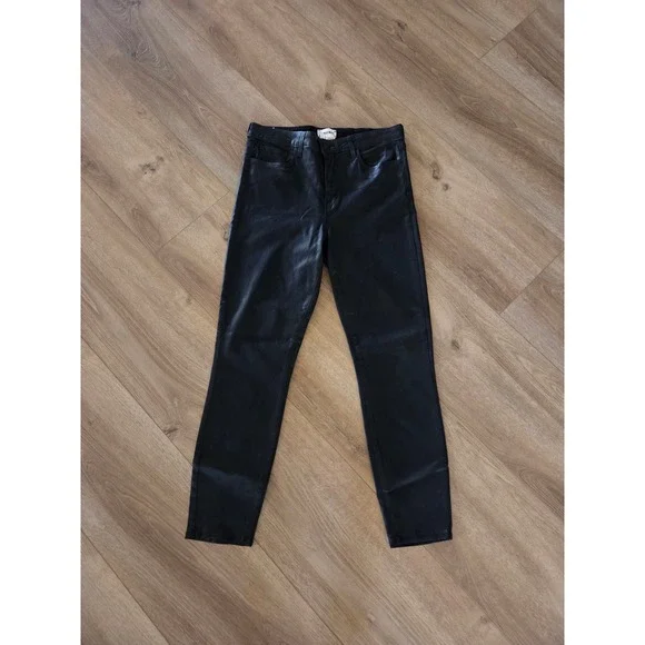 L'AGENCE Black Coated High Rise Skinny Jeans‎ Size 30 - Picture 4 of 8